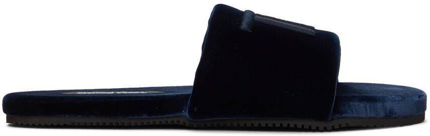 TOM FORD Navy Harrison Slides - Picture 5