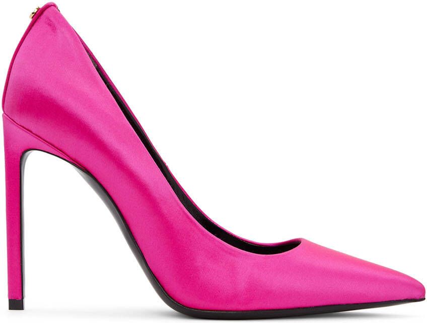 TOM FORD Pink Satin 105 Pumps - Picture 4