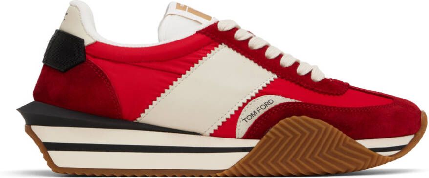 TOM FORD Red James Sneakers - Picture 3