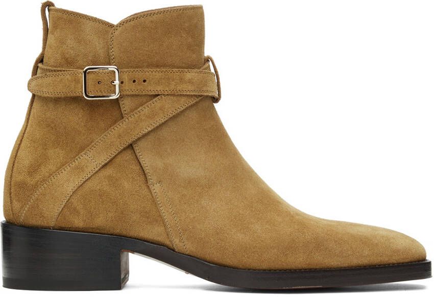TOM FORD Tan Suede Rochester Boots - Picture 5