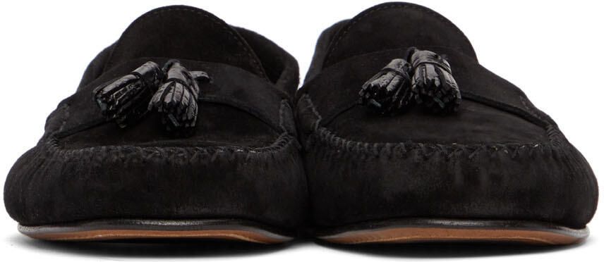 TOM FORD Black Berwick Loafers - Picture 3