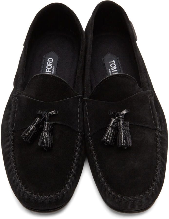 TOM FORD Black Berwick Loafers