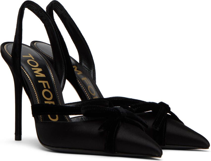 TOM FORD Black Bow Heels - Picture 2