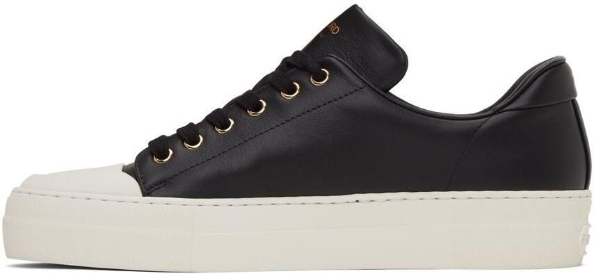 TOM FORD Black City Grace Low Sneakers - Picture 4