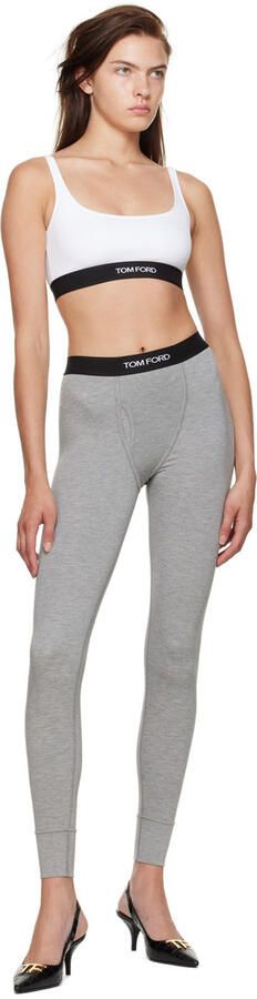 TOM FORD Black Croc Slingback Heels - Picture 4