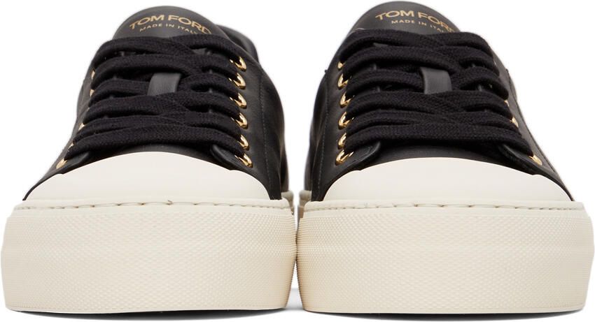 TOM FORD Black Grace Low-Top Sneakers - Picture 2