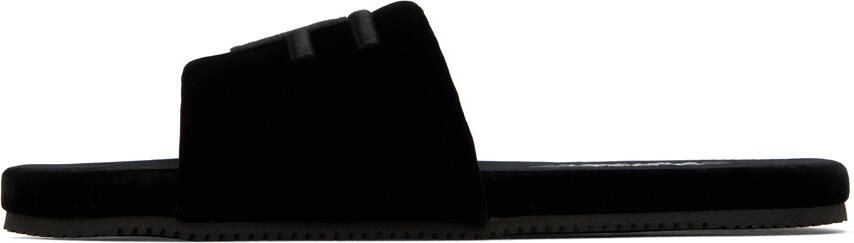 TOM FORD Black Harrison Sandals - Picture 3