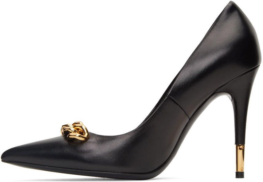 TOM FORD Black Iconic Chain Pumps - Picture 3