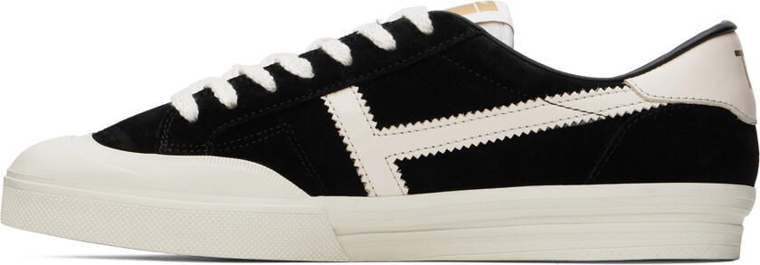 TOM FORD Black Jarvis Sneakers - Picture 3