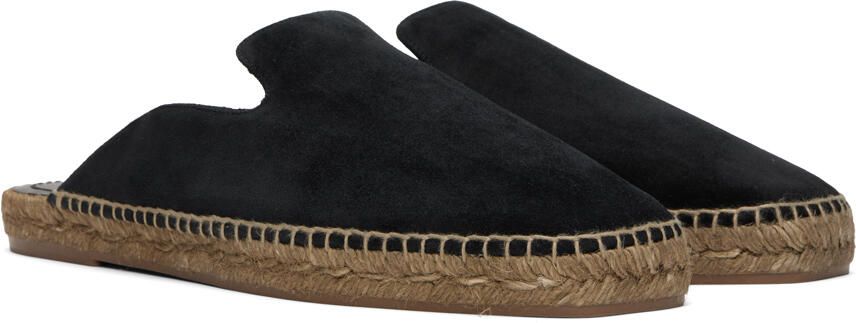 TOM FORD Black Leather Espadrilles - Picture 2