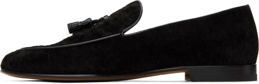TOM FORD Black Liam Tassel Loafers - Picture 3
