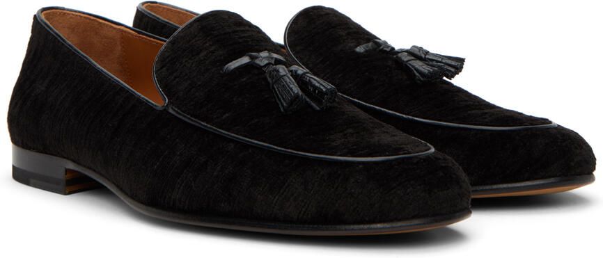 TOM FORD Black Liam Tassel Loafers - Picture 2