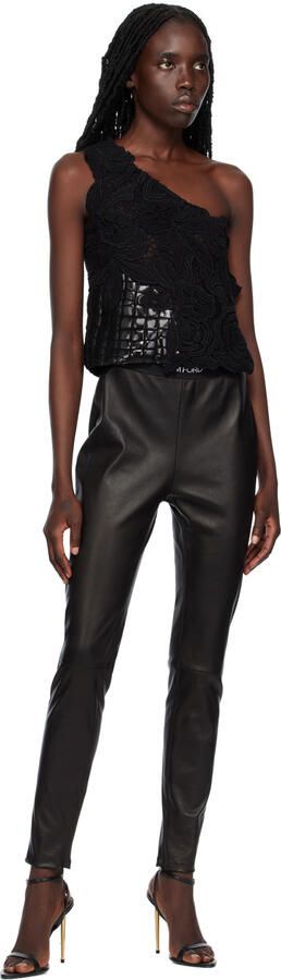 TOM FORD Black Padlock Pointy Naked Heeled Sandals - Picture 5