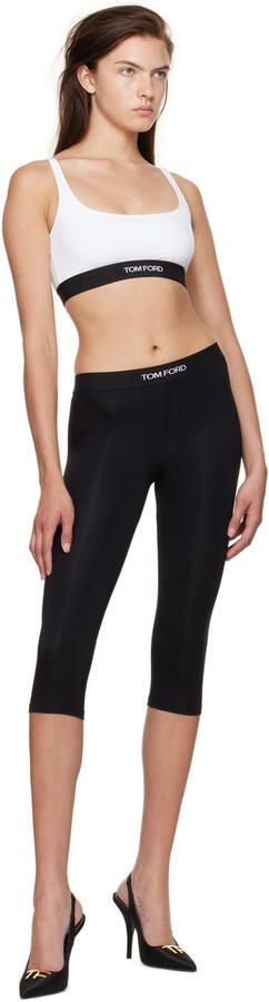 TOM FORD Black Satin Slingback Heels - Picture 4