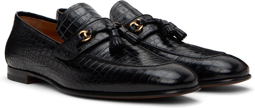 TOM FORD Black Sean Tassel Loafers - Picture 2