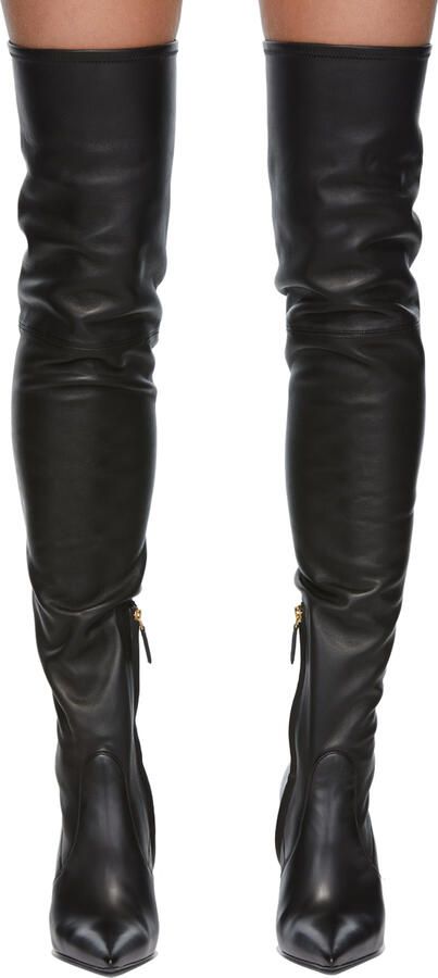 TOM FORD Black T Screw Over-The-Knee Boots