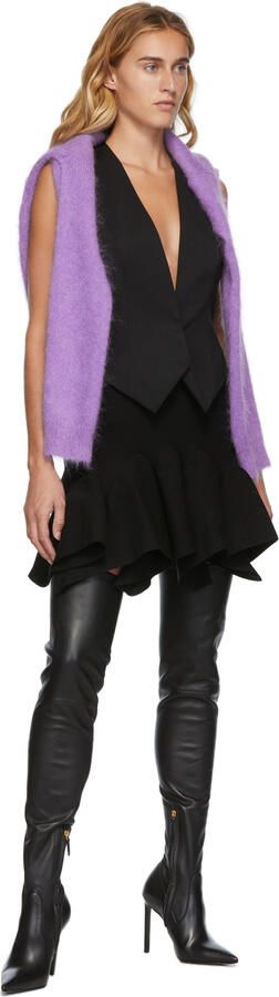 TOM FORD Black T Screw Over-The-Knee Boots - Picture 4