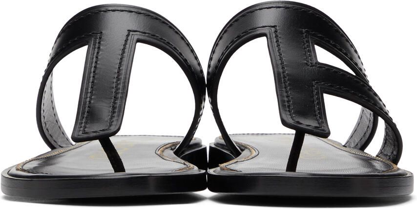 TOM FORD Black Thong Sandals - Picture 3