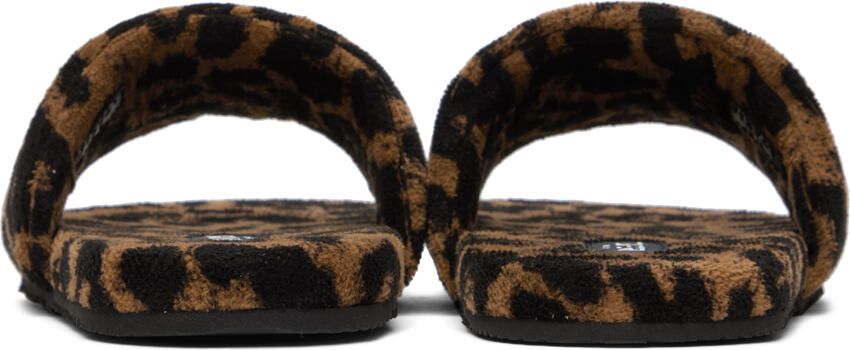 TOM FORD Brown & Black Harrison Slippers