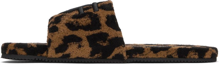 TOM FORD Brown & Black Harrison Slippers - Picture 3