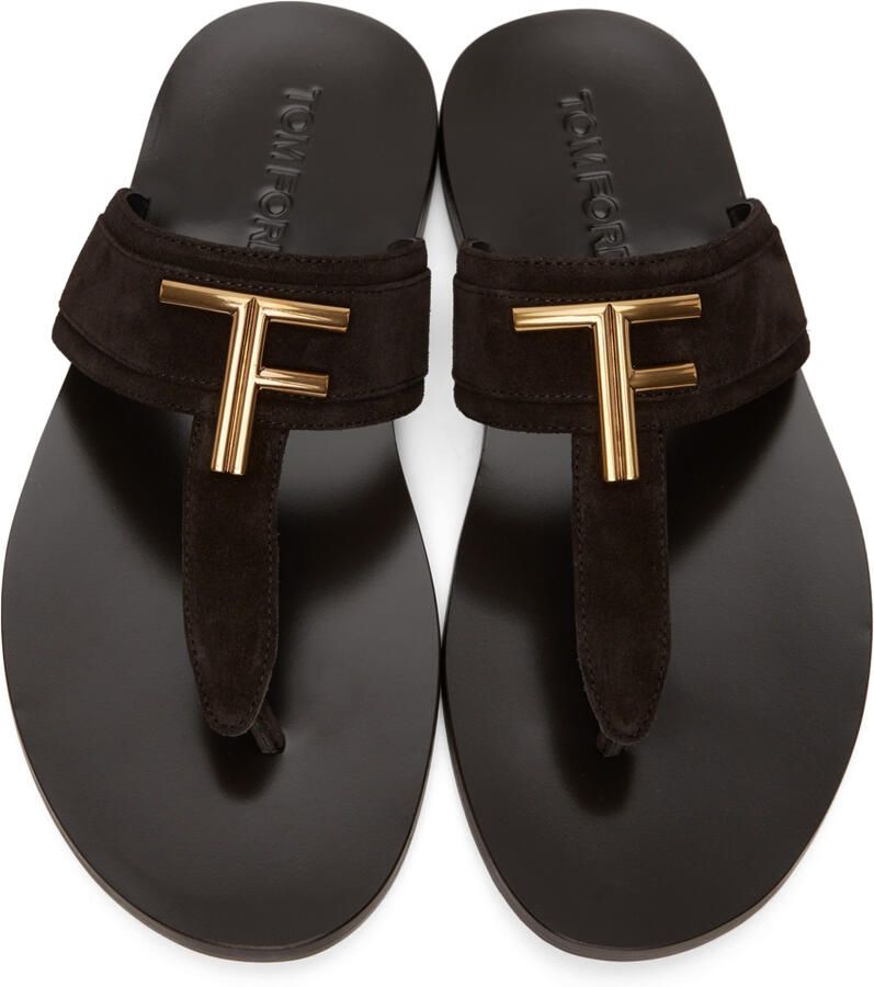 TOM FORD Brown Brighton Sandals