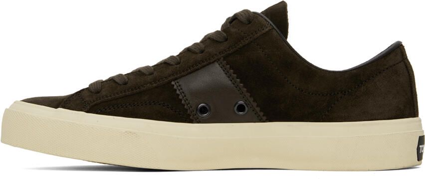TOM FORD Brown Cambridge Sneakers - Picture 3
