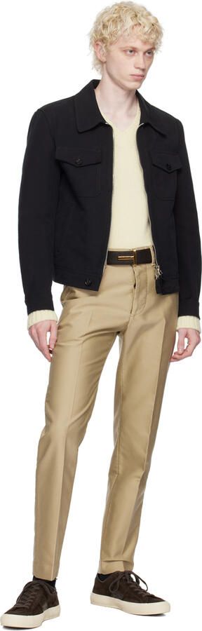 TOM FORD Brown Cambridge Sneakers - Picture 4