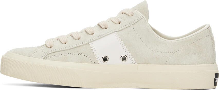 TOM FORD Gray Cambridge Sneakers - Picture 3