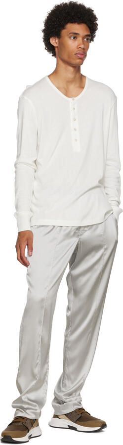 TOM FORD Khaki Jago Low-Top Sneakers - Picture 4