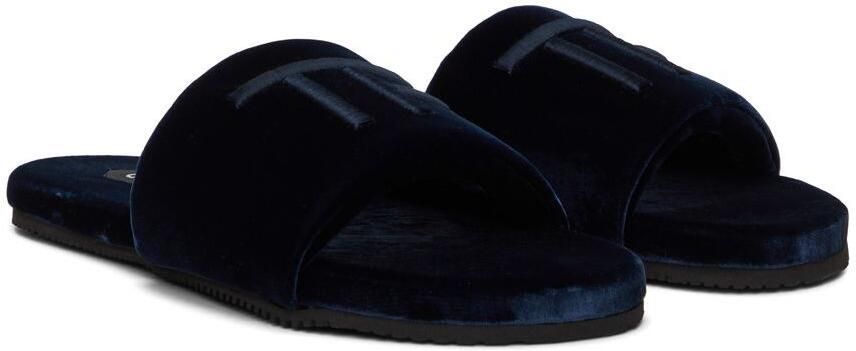 TOM FORD Navy Harrison Slides