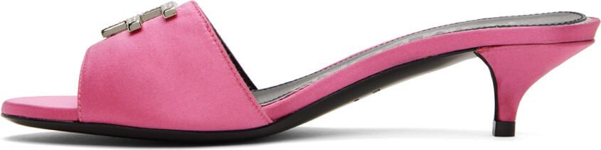 TOM FORD Pink Kitten Heeled Mules - Picture 4