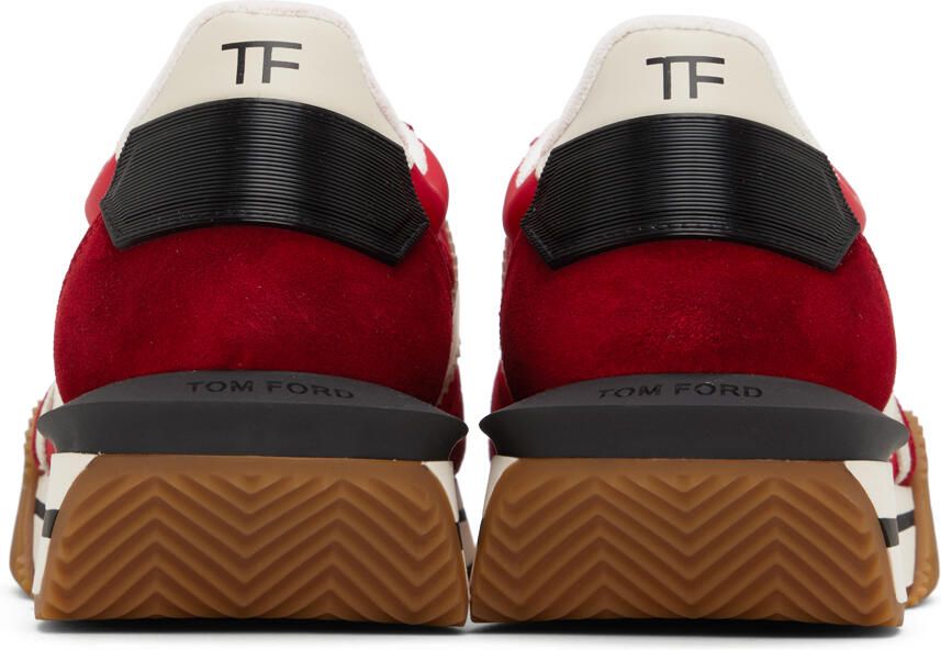 TOM FORD Red James Sneakers - Picture 5