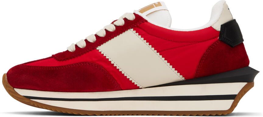 TOM FORD Red James Sneakers - Picture 2