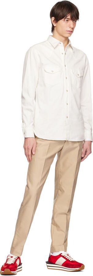 TOM FORD Red James Sneakers - Picture 4