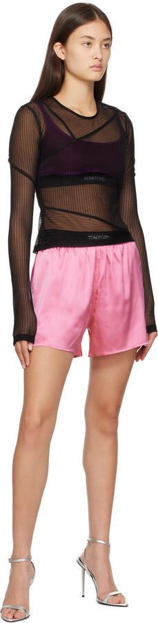 TOM FORD Silver Padlock Pointy Naked Sandals - Picture 5