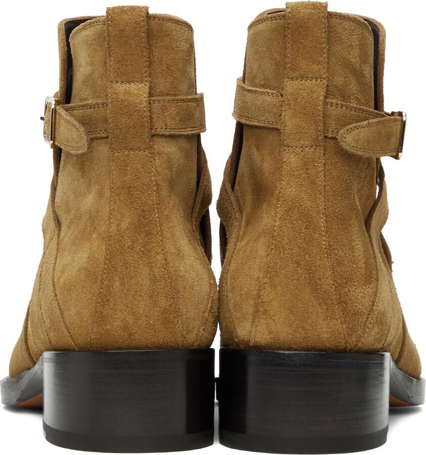 TOM FORD Tan Suede Rochester Boots