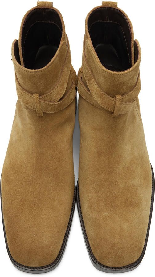 TOM FORD Tan Suede Rochester Boots - Picture 4