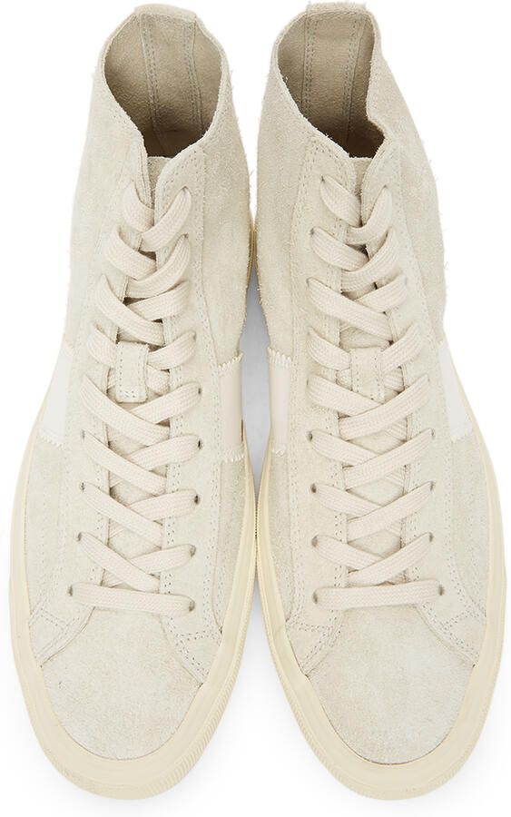TOM FORD Taupe Cambridge High-Top Sneakers