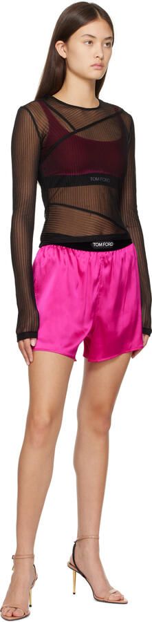 TOM FORD Taupe Padlock Pointed Naked Heeled Sandals - Picture 4