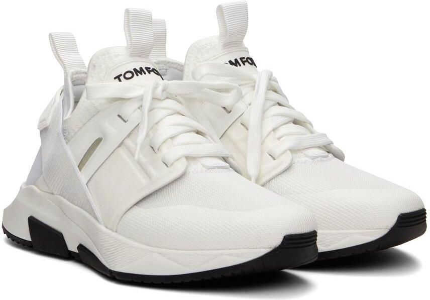 TOM FORD White Jago Low-Top Sneakers - Picture 2