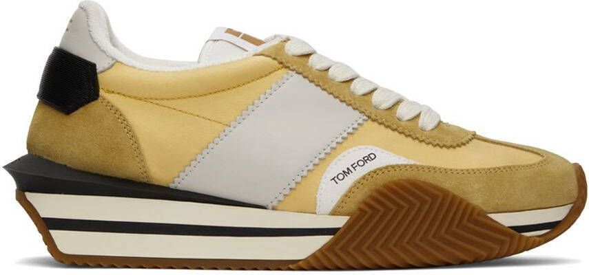 TOM FORD Yellow James Low-Top Sneakers - Picture 5