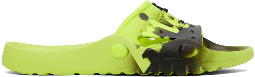 Tommy Jeans Yellow Aries Edition Heritage Slides - Picture 5