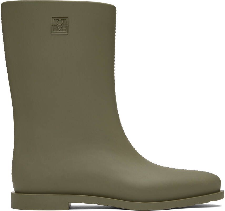 Totême Khaki Rain Boots - Picture 5
