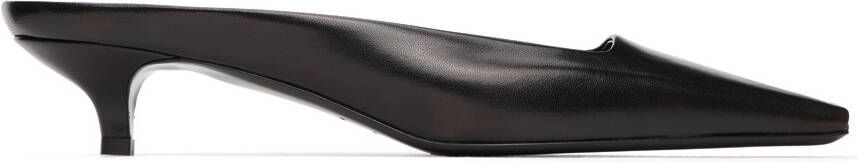 TOTEME Leather Heeled Mules - Picture 3