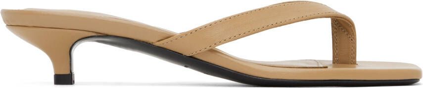 TOTEME Tan 'The Flip-Flop' Sandals