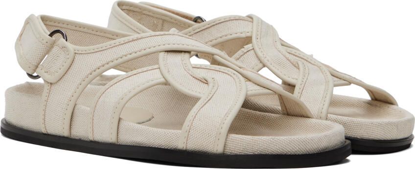 Totême Beige Chunky Sandals - Picture 2