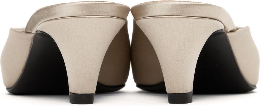 TOTEME Beige 'The Satin Mule' Heels