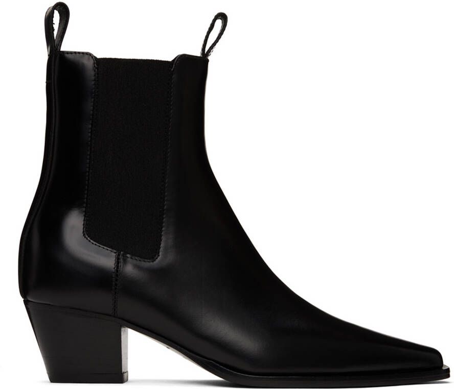 TOTEME Black 'The City' Boots - Picture 5