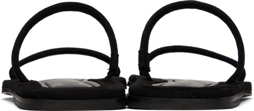 TOTEME Black 'The City Slide' Sandals