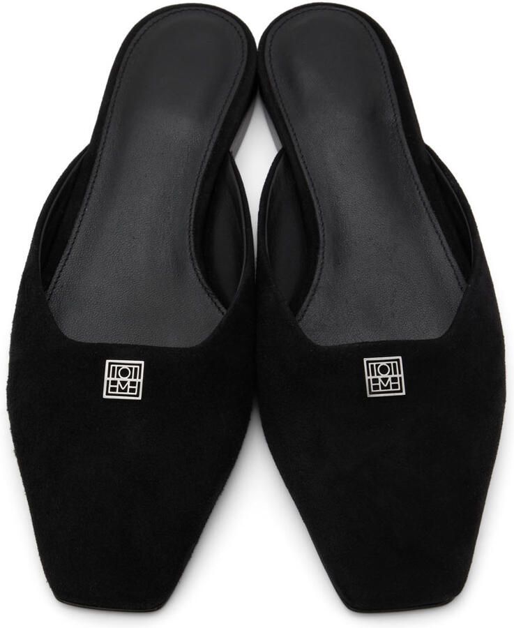 Totême Black 'The Flat Mule' Loafers